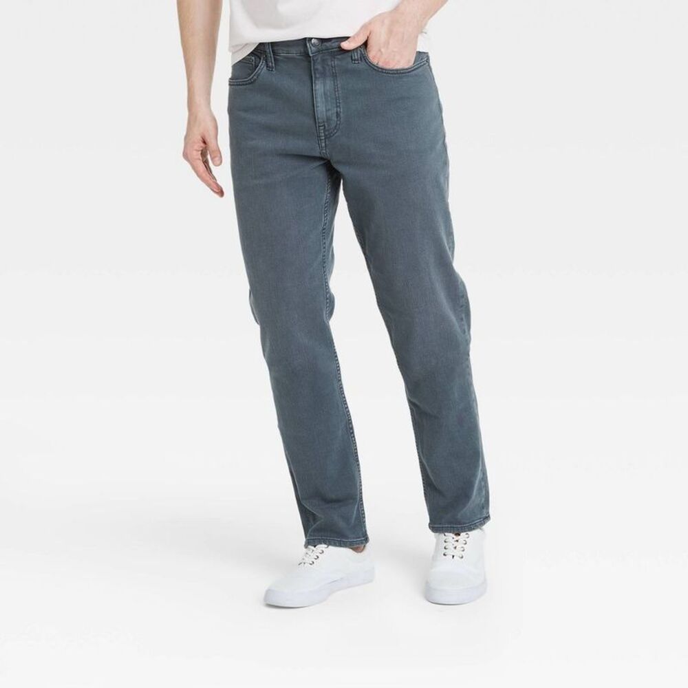 Men's Athletic Fit Jeans - Goodfellow & Co Navy 32x34